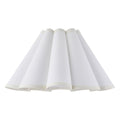 Endon Ayla 31cm Scalloped Lamp Shade in Vintage White Cotton