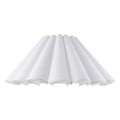Endon Ayla 53cm Scalloped Lamp Shade in Vintage White Cotton