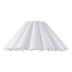 Endon Ayla 53cm Scalloped Lamp Shade in Vintage White Cotton