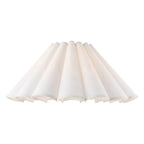 Endon Ayla 53cm Scalloped Lamp Shade in Vintage White Cotton
