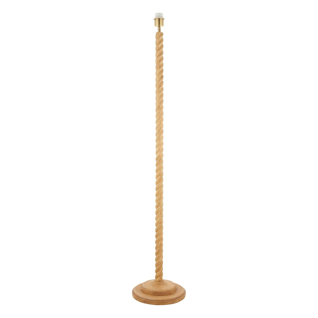 Endon Twist Floor Lamp Base in Oak Effect