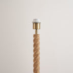 Endon Twist Floor Lamp Base in Oak Effect