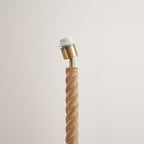 Endon Twist Floor Lamp Base in Oak Effect