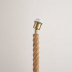 Endon Twist Floor Lamp Base in Oak Effect