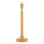 Endon Twist Table Lamp Base in Oak Effect