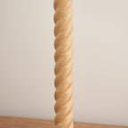 Endon Twist Table Lamp Base in Oak Effect