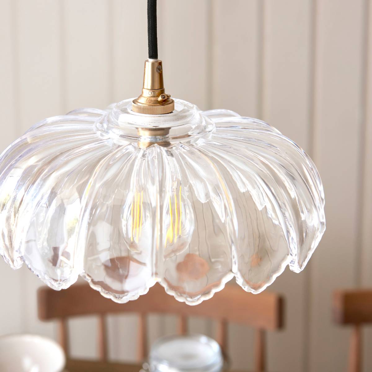 Endon Camellia Easyfit Clear Glass Shade for Pendant