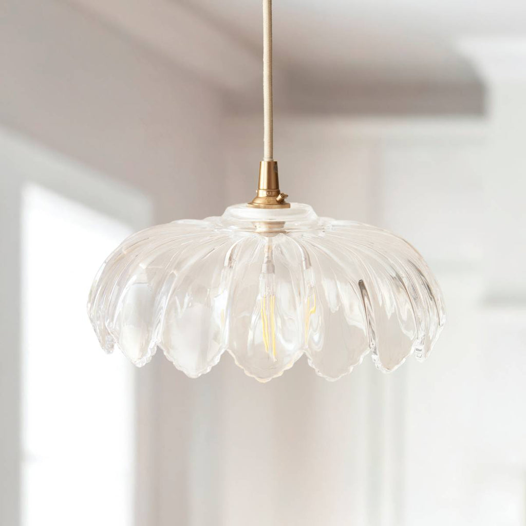 Endon Camellia Easyfit Clear Glass Shade for Pendant