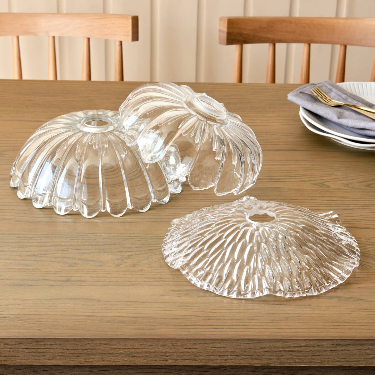 Endon Camellia Easyfit Clear Glass Shade for Pendant