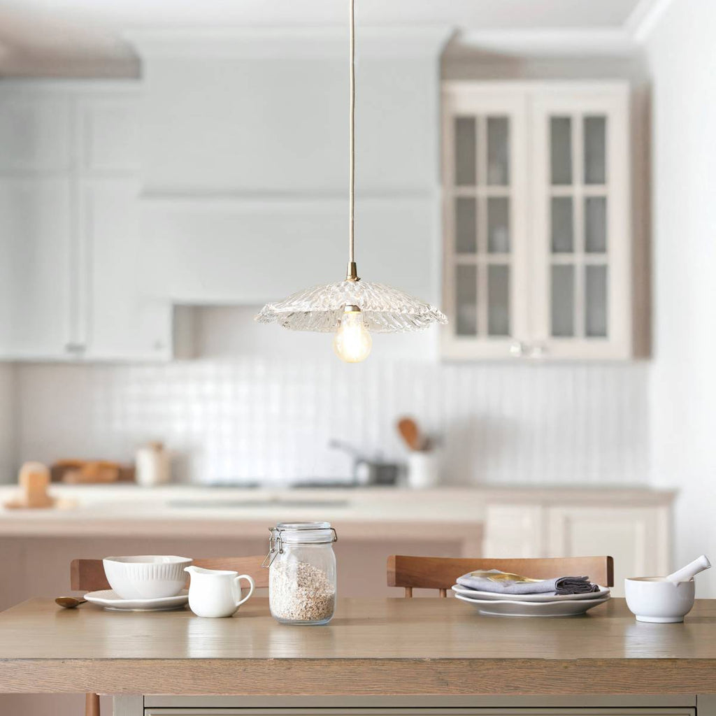 Endon Orchid Easyfit Clear Glass Shade for Pendant