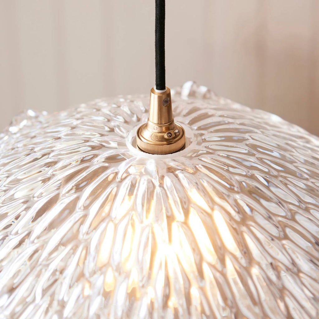 Endon Orchid Easyfit Clear Glass Shade for Pendant