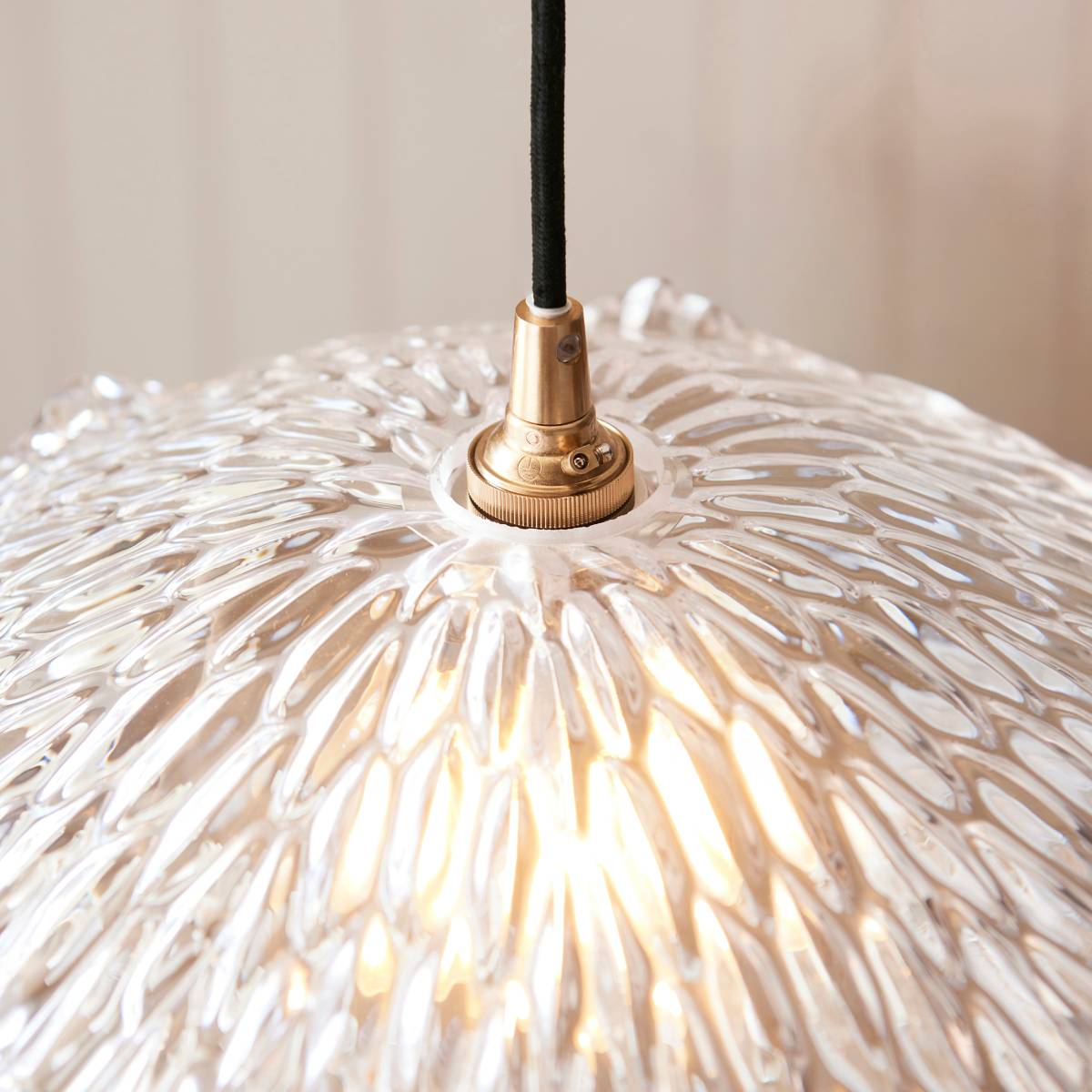 Endon Orchid Easyfit Clear Glass Shade for Pendant