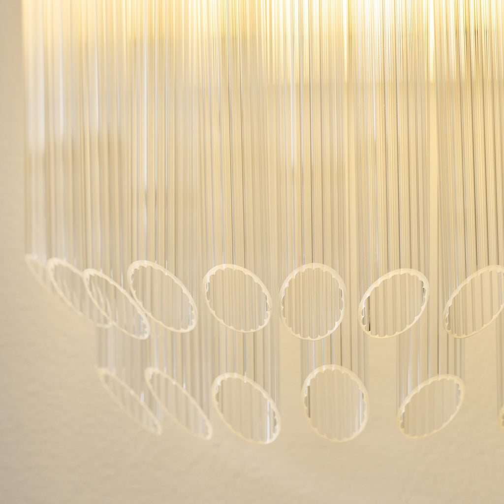 Endon Montpellier Wall Light in Brushed Aged Brass with Clear Ribbed Glass