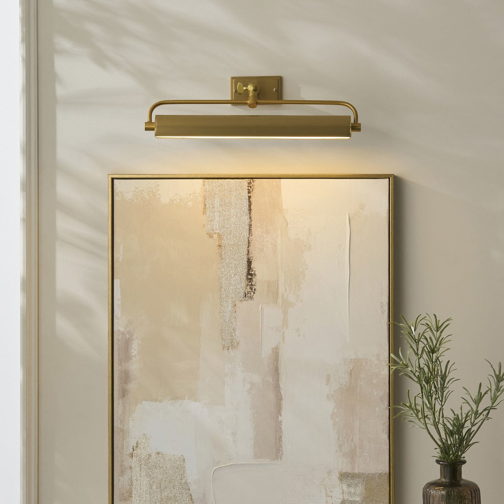 Endon Nantes Rechargeable Picture Light in Warm Brass