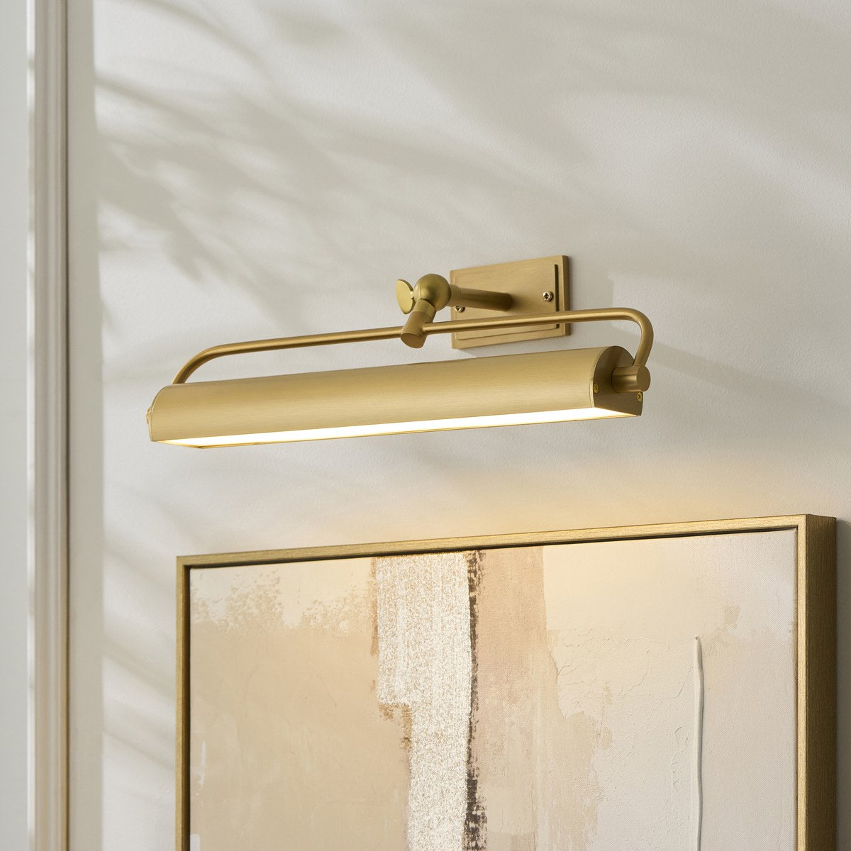 Endon Nantes Rechargeable Picture Light in Warm Brass