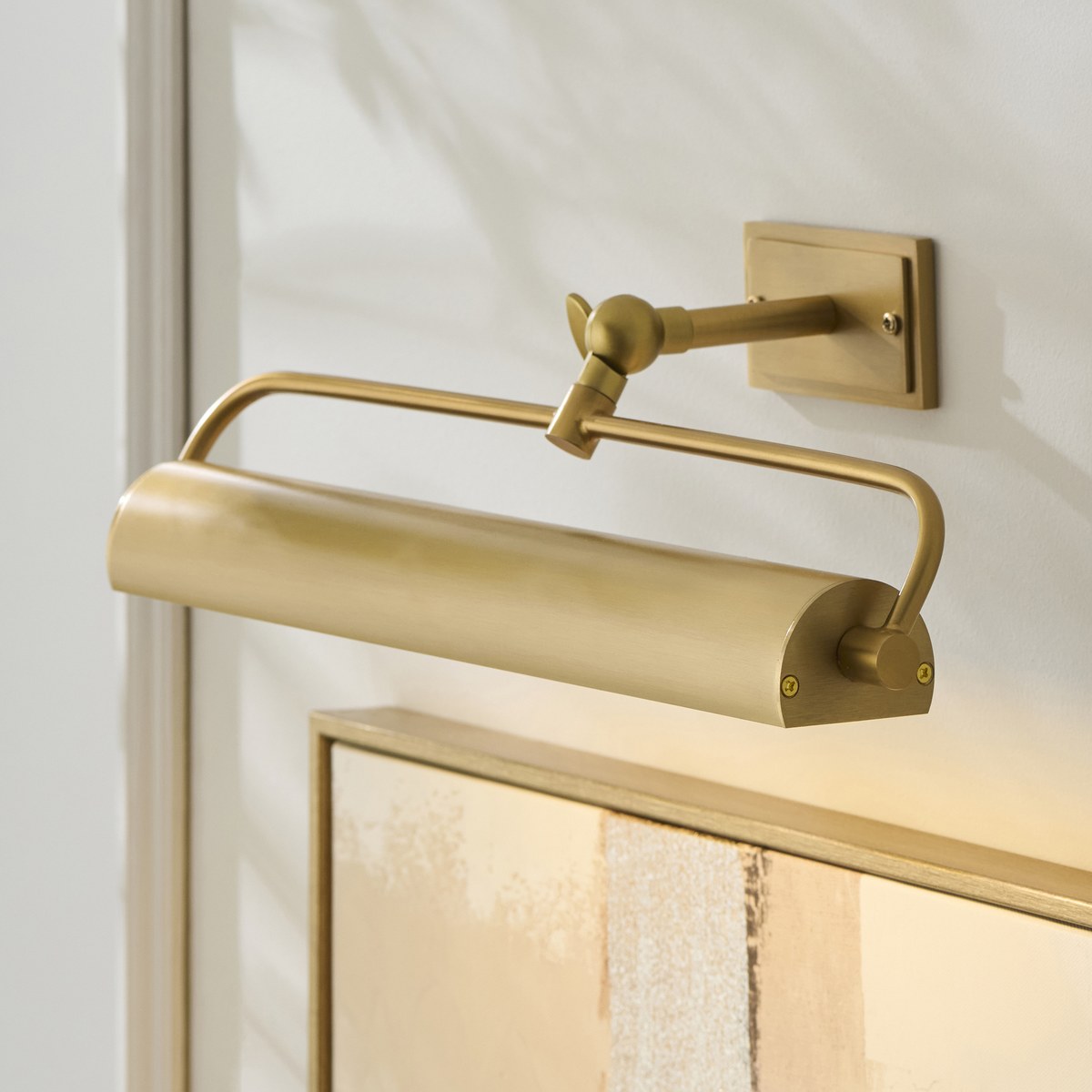 Endon Nantes Rechargeable Picture Light in Warm Brass