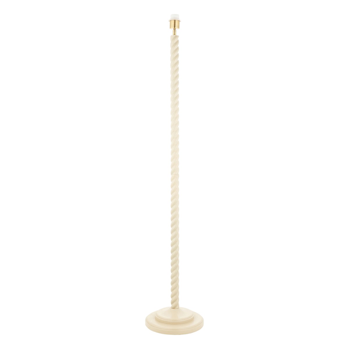 Endon Twist Floor Lamp Base in Satin Almond White