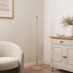 Endon Twist Floor Lamp Base in Satin Almond White
