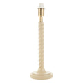 Endon Twist Table Lamp Base in Satin Almond White