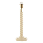 Endon Twist Table Lamp Base in Satin Almond White