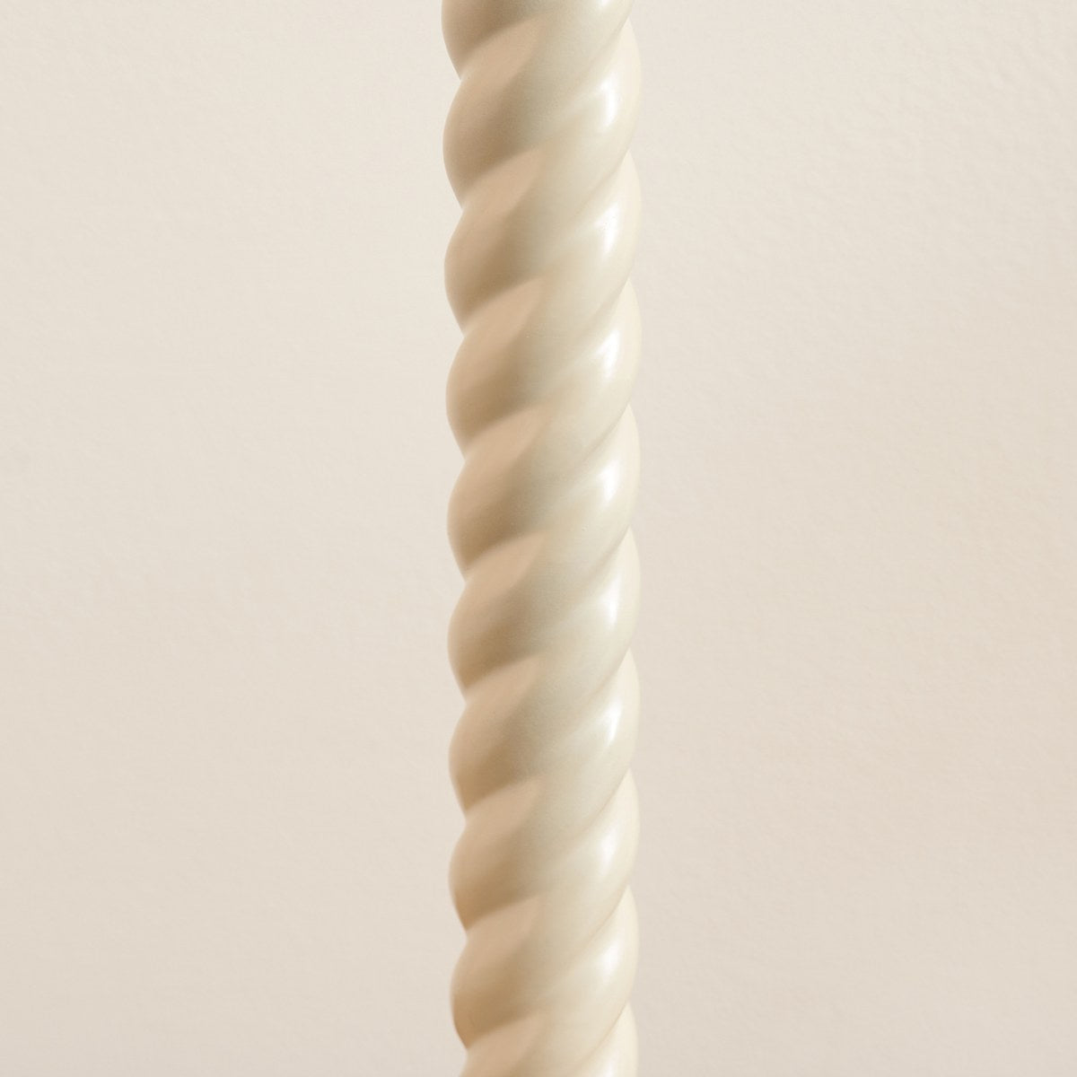 Endon Twist Table Lamp Base in Satin Almond White