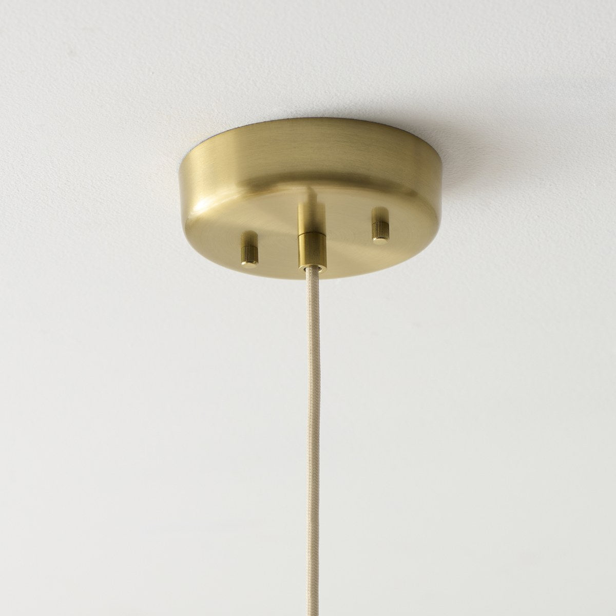 Endon Isabella Pendant Light in Brushed Aged Brass with Vintage White Scalloped Shade