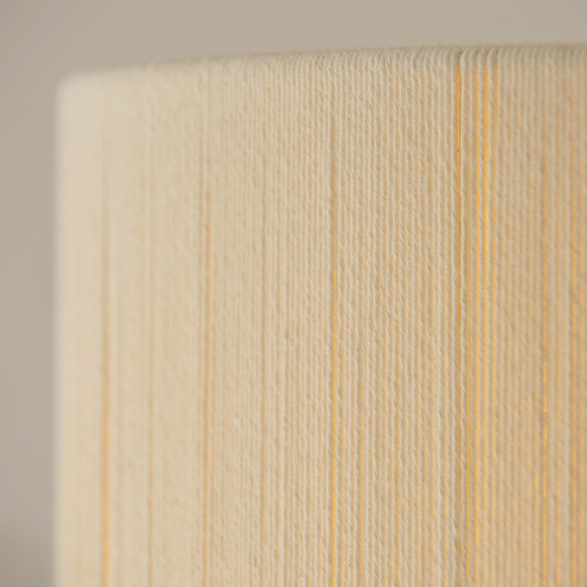 Endon Noah Pendant Light in Brushed Brass with Cream Cotton Shade