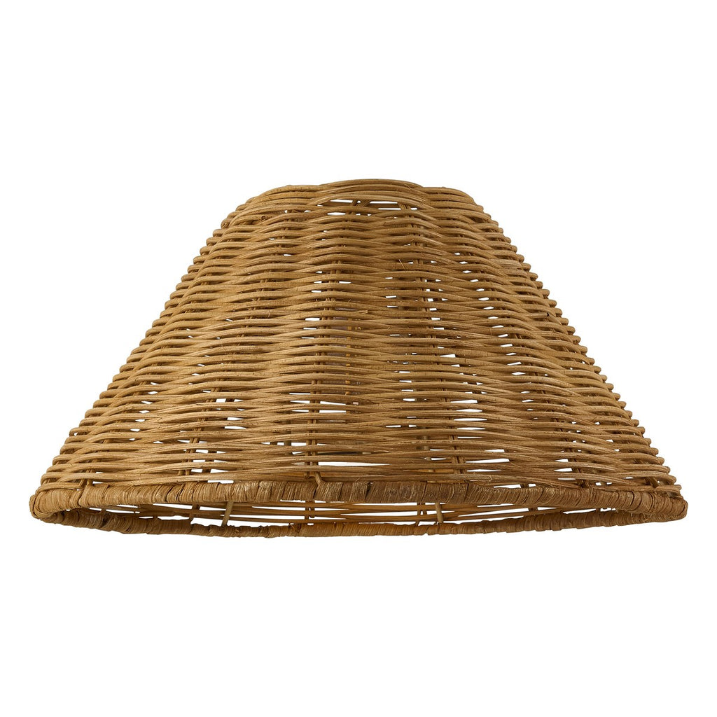 Endon Rattan 22cm Tapered Lamp Shade in Dark Rattan