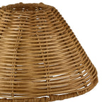 Endon Rattan 22cm Tapered Lamp Shade in Dark Rattan