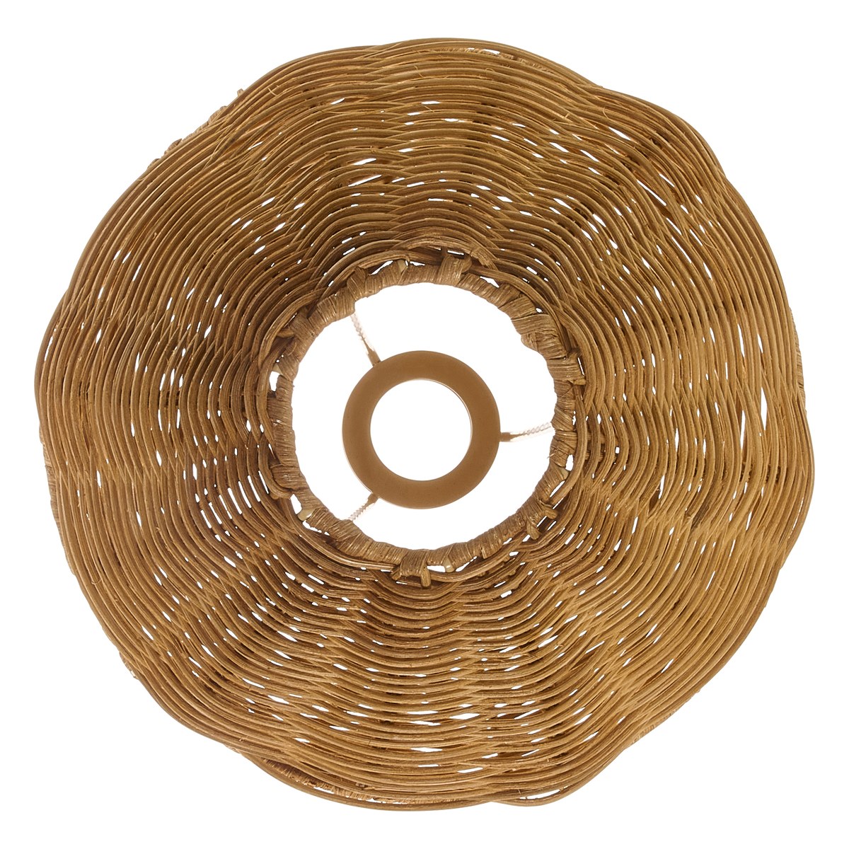Endon Rattan 22cm Tapered Lamp Shade in Dark Rattan