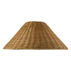 Endon Rattan 52cm Tapered Lamp Shade in Dark Rattan