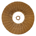 Endon Rattan 52cm Tapered Lamp Shade in Dark Rattan