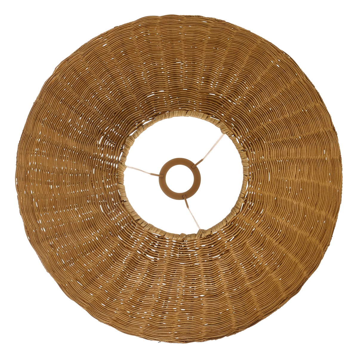 Endon Rattan 52cm Tapered Lamp Shade in Dark Rattan