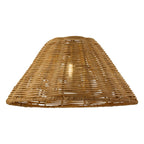 Endon Rattan 31cm Tapered Lamp Shade in Dark Rattan