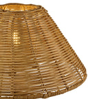 Endon Rattan 31cm Tapered Lamp Shade in Dark Rattan
