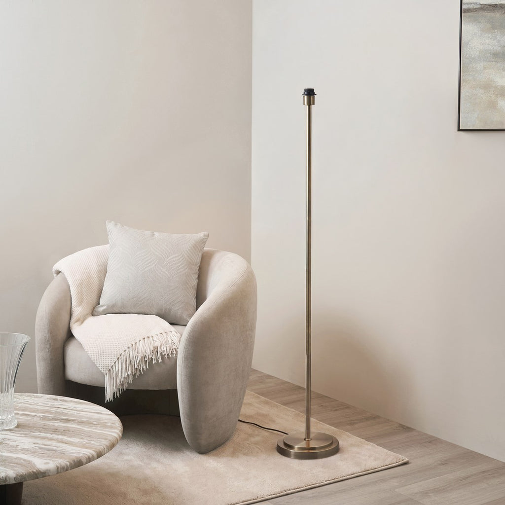 Endon Arlo Floor Lamp Base in Antique Brass
