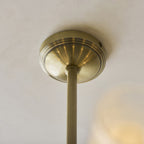 Endon Avelyn 8 Light Pendant Light in Antique Brass with Clear Ribbed Glass