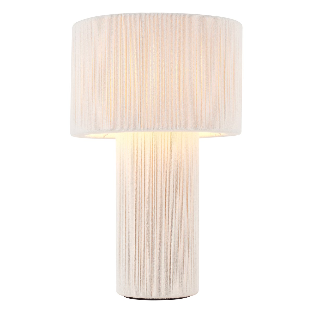 Endon Noah Table Lamp in Cream Cotton