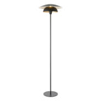 Endon Lyon Floor Lamp in Matt Black