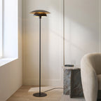 Endon Lyon Floor Lamp in Matt Black