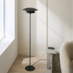 Endon Lyon Floor Lamp in Matt Black
