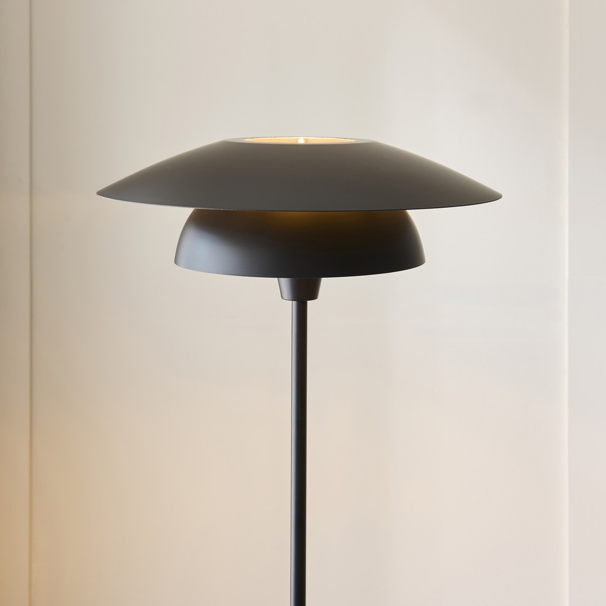 Endon Lyon Floor Lamp in Matt Black