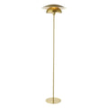 Endon Lyon Floor Lamp in Satin Brass