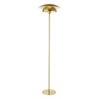 Endon Lyon Floor Lamp in Satin Brass