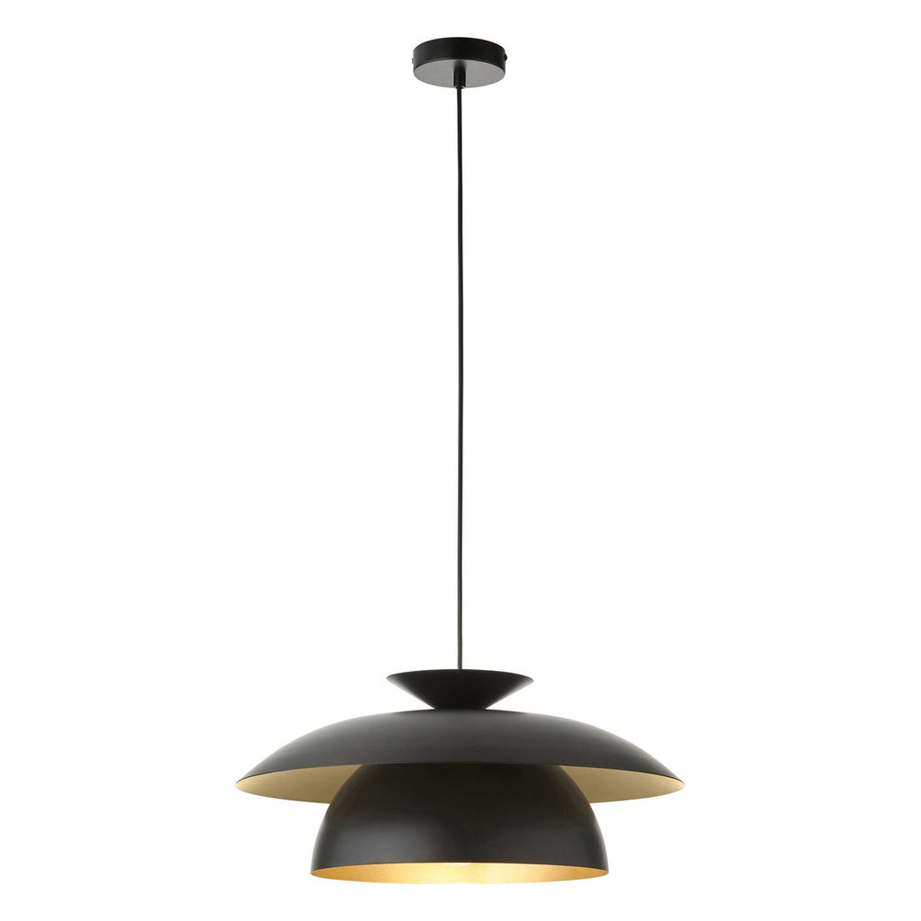 Endon Lyon Pendant Light in Matt Black