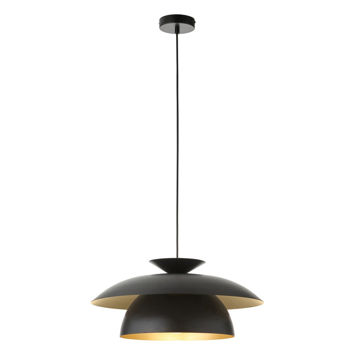 Endon Lyon Pendant Light in Matt Black