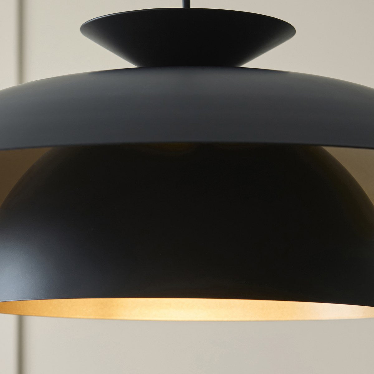 Endon Lyon Pendant Light in Matt Black