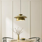 Endon Lyon Pendant Light in Satin Brass