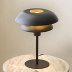 Endon Lyon Table Lamp in Matt Black