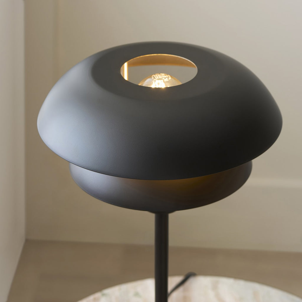 Endon Lyon Table Lamp in Matt Black